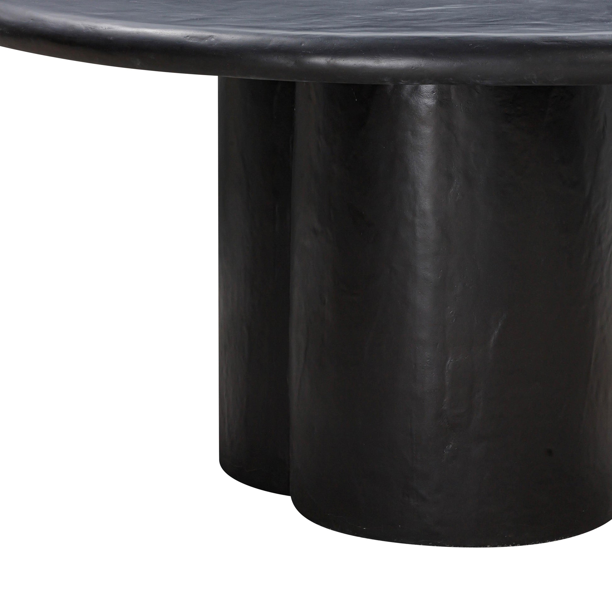 Elika 59 Faux Plaster Indoor Outdoor Round Dining Table by TOV D54233