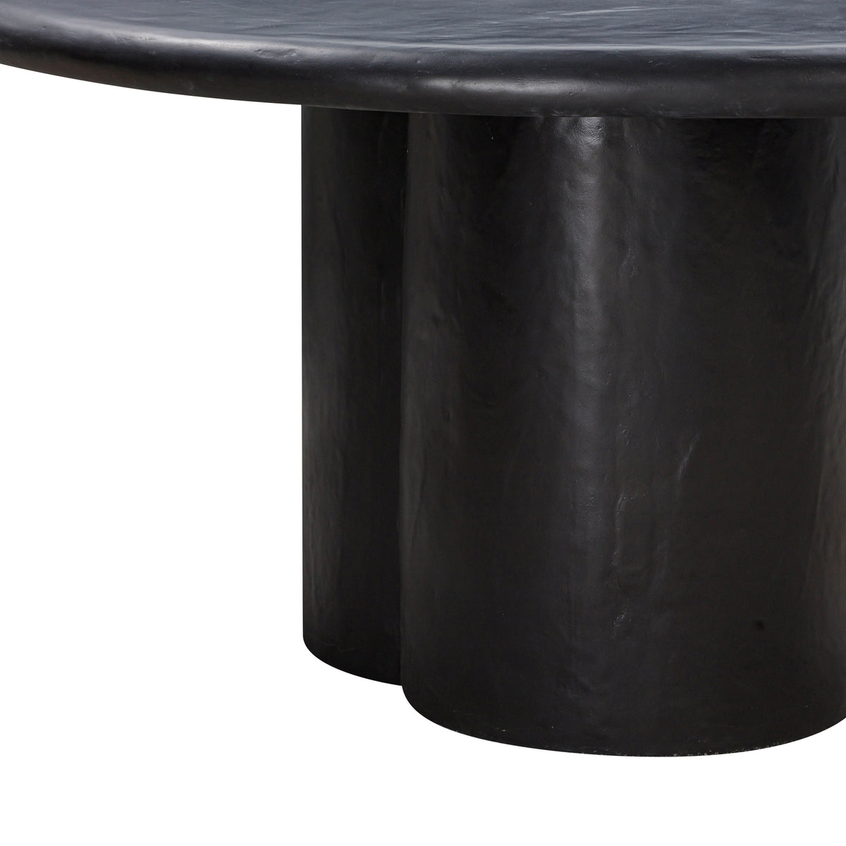 Elika Black Faux Plaster Round Dining Table by TOV Furniture – photo 5 of 7