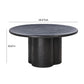 Elika 59 Faux Plaster Indoor Outdoor Round Dining Table by TOV D54233