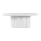 Elika 80 Faux Plaster Indoor Outdoor Oval Dining Table by TOV D54235