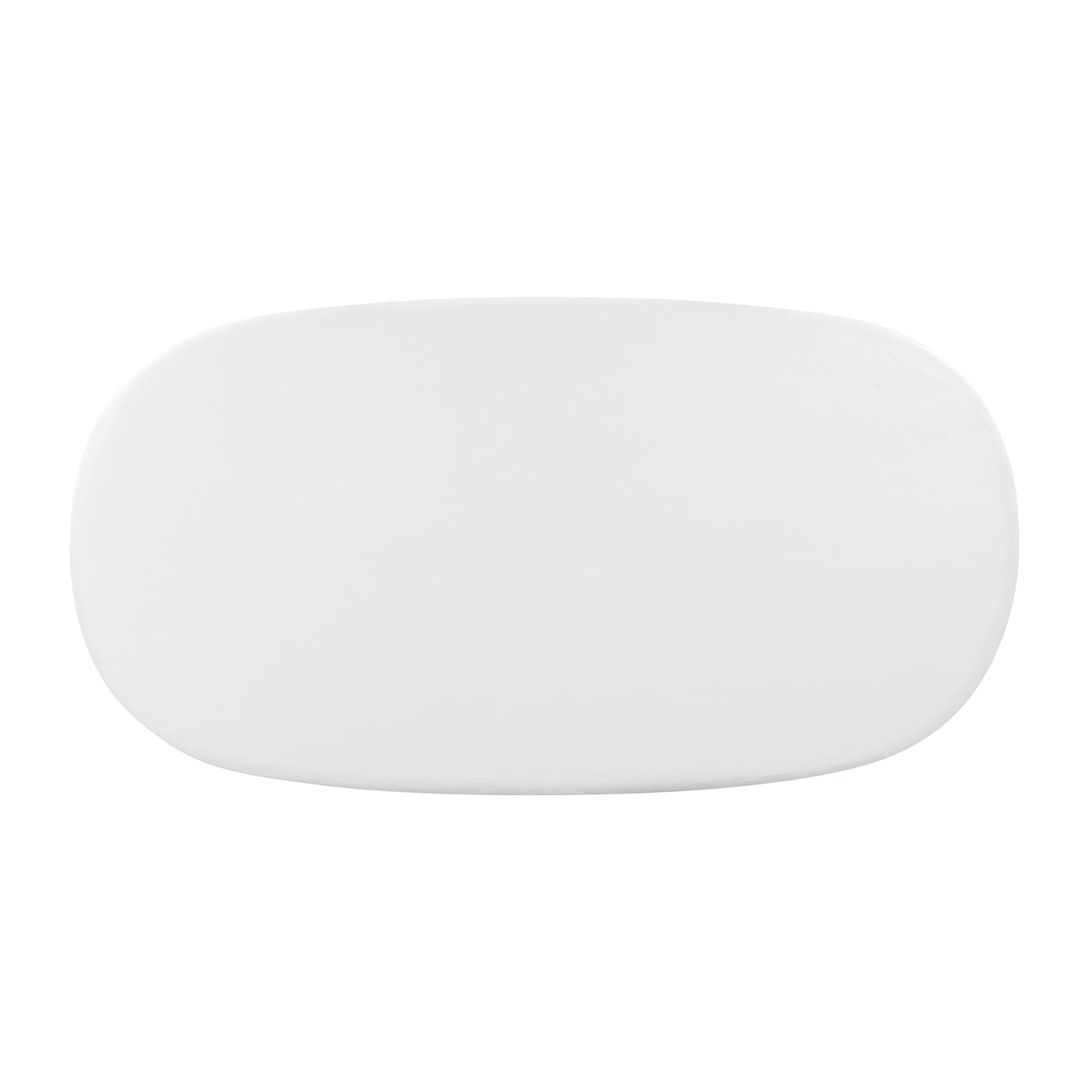 Elika 80 Faux Plaster Indoor Outdoor Oval Dining Table by TOV D54235