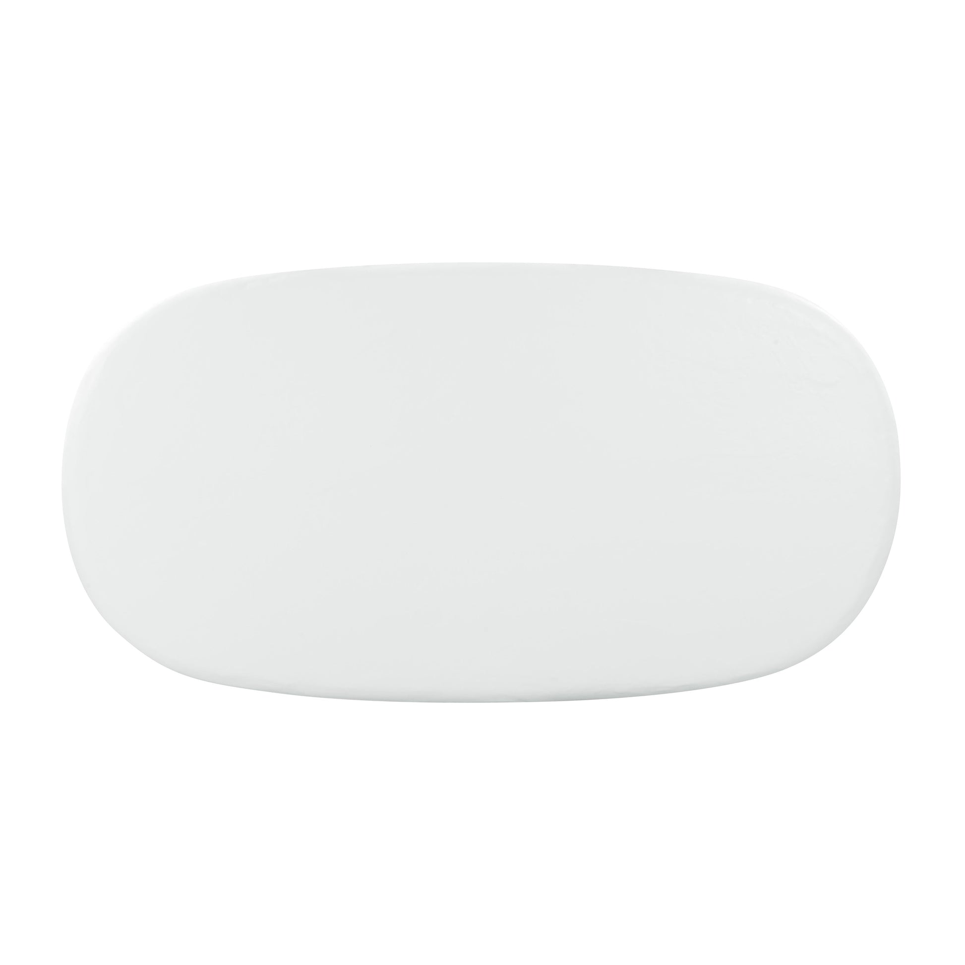 Elika 80 Faux Plaster Indoor Outdoor Oval Dining Table by TOV D54235