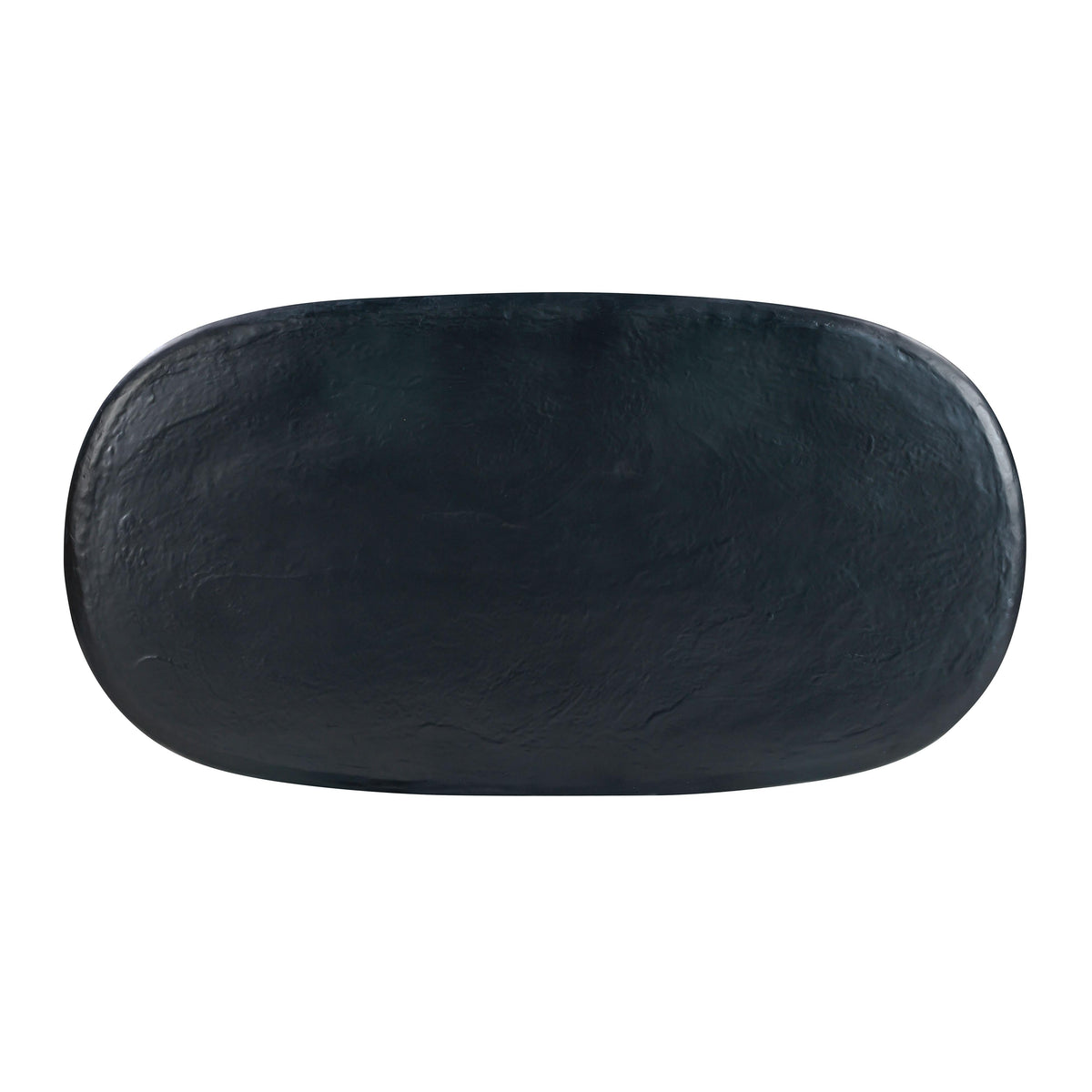 Elika Black Faux Plaster Oval Dining Table by TOV Furniture – photo 5 of 7