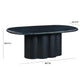 Elika 80 Faux Plaster Indoor Outdoor Oval Dining Table by TOV D54235