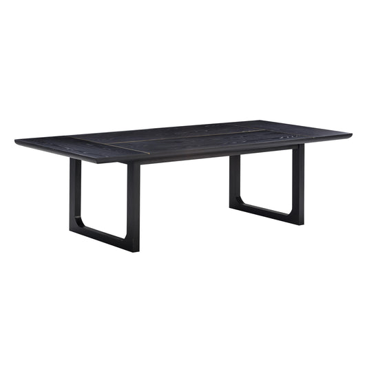 Shiloh 102 Black Ash Rectangular Dining Table by TOV D54236