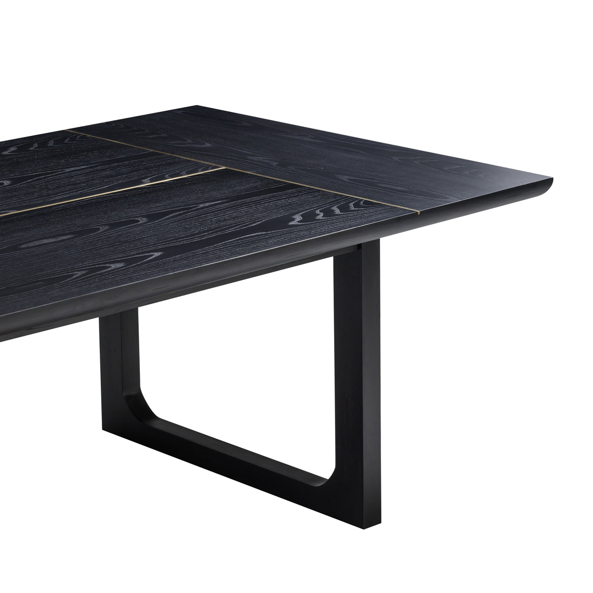 Shiloh 102" Black Ash Rectangular Dining Table by TOV Furniture – photo 5 of 8
