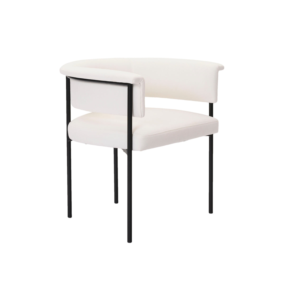 Taylor Cream Performance Linen Dining Chair by TOV Furniture – photo 1 of 7
