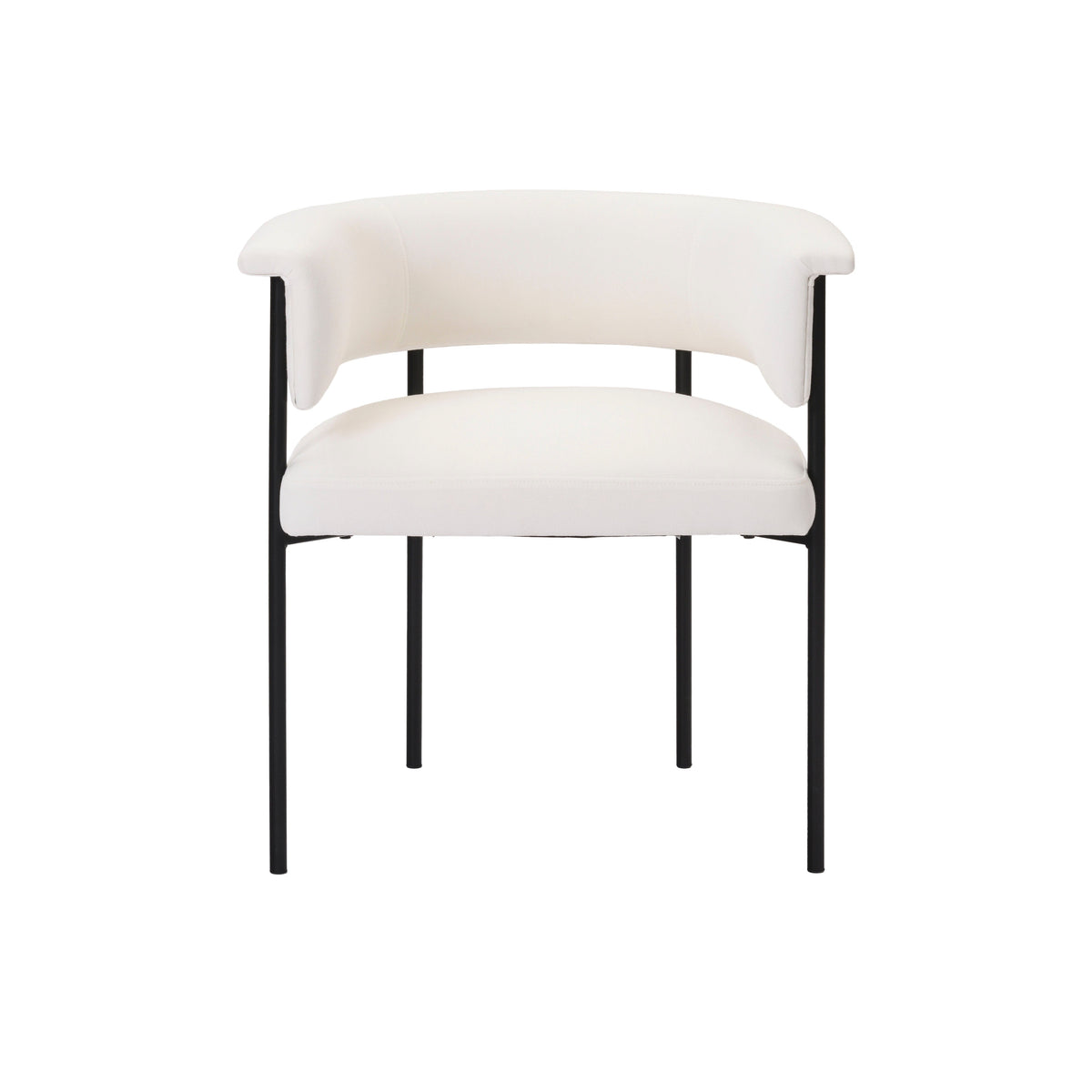 Taylor Cream Performance Linen Dining Chair by TOV Furniture – photo 3 of 7