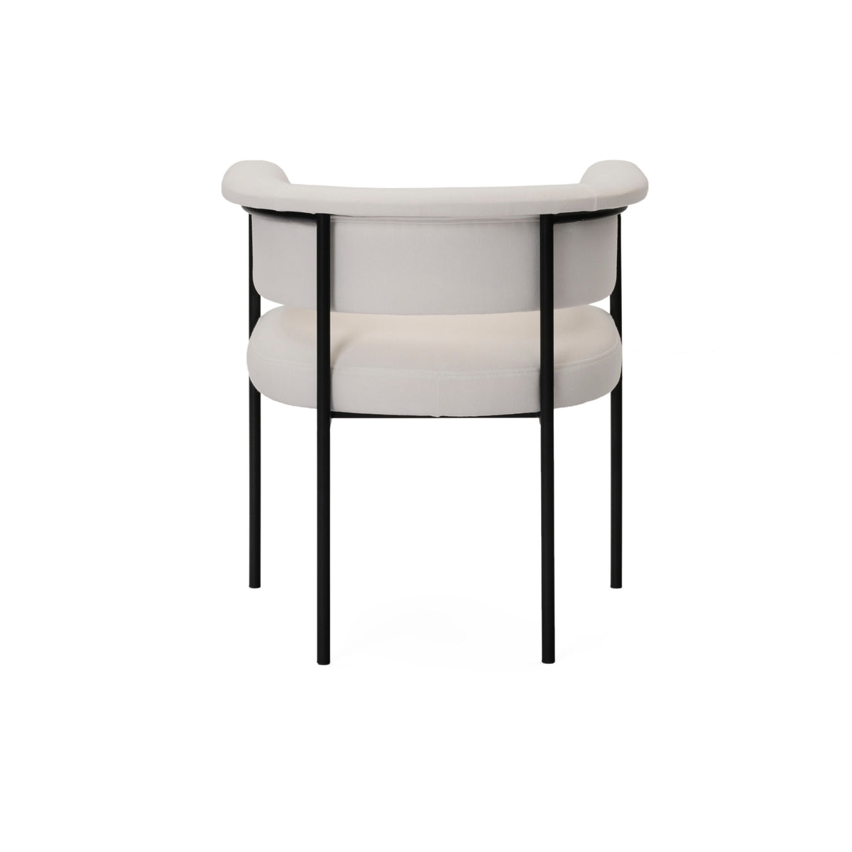 Taylor Cream Performance Linen Dining Chair by TOV Furniture – photo 4 of 7