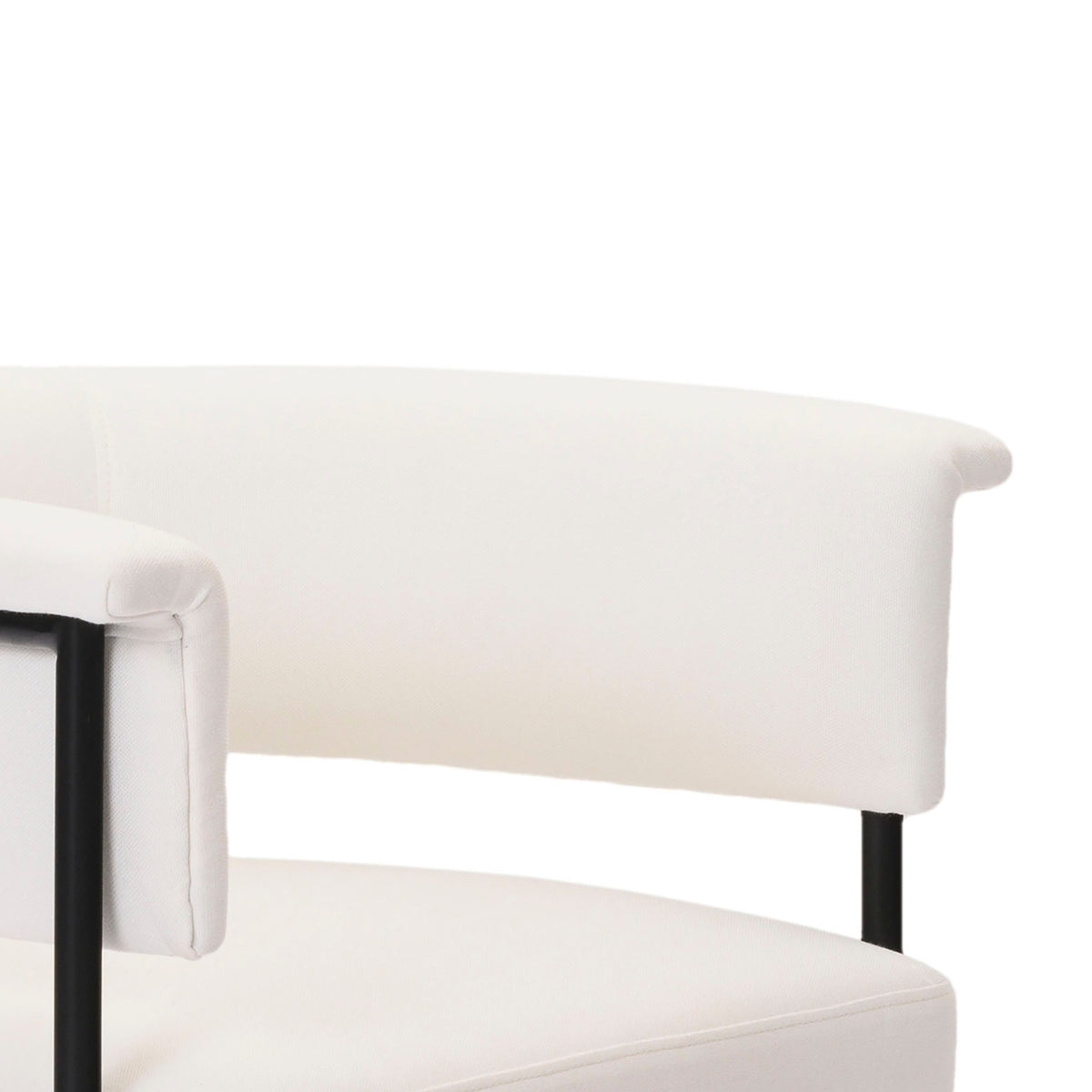 Taylor Cream Performance Linen Dining Chair by TOV Furniture – photo 5 of 7