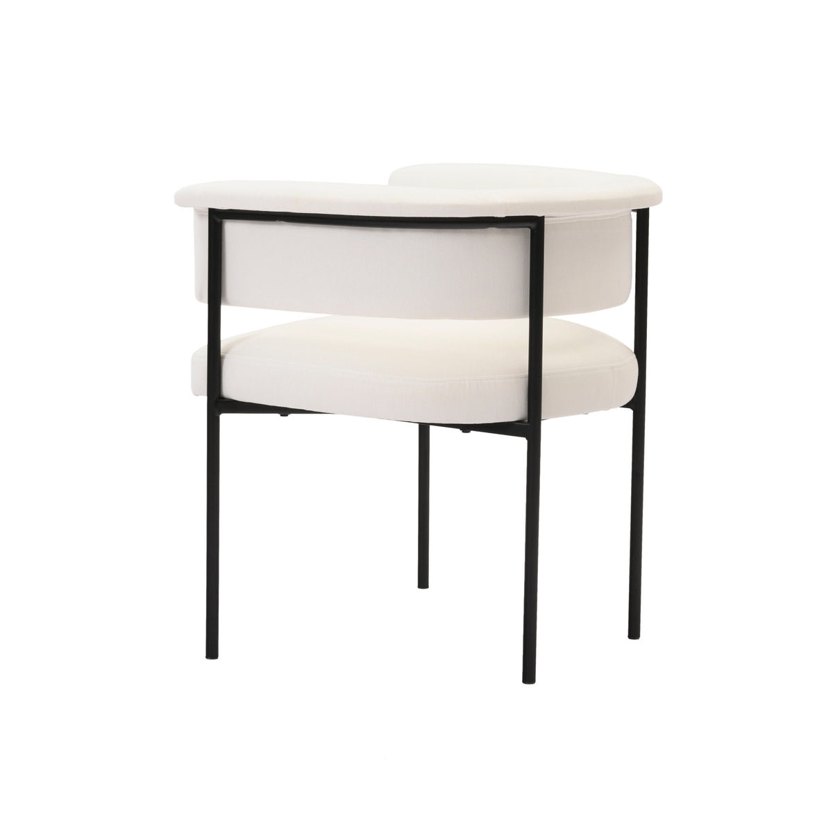 Taylor Cream Performance Linen Dining Chair by TOV Furniture – photo 6 of 7