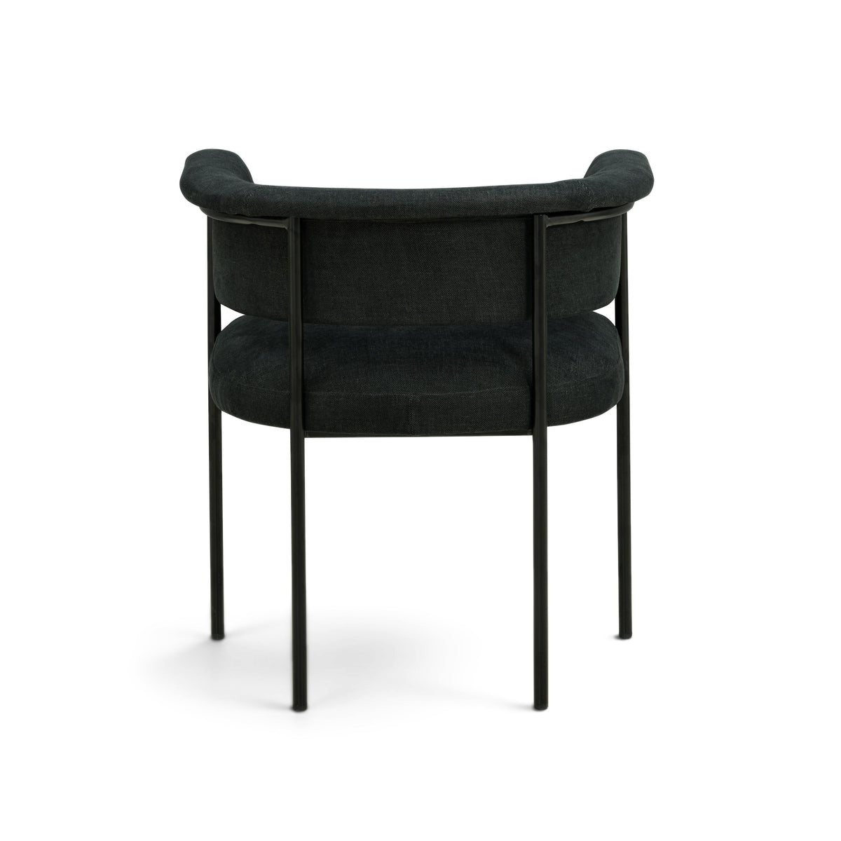 Taylor Black Performance Linen Dining Chair by TOV Furniture – photo 6 of 7