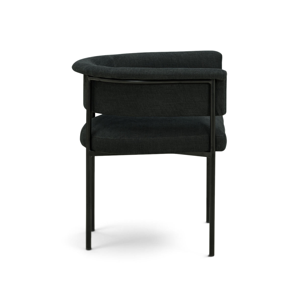 Taylor Black Performance Linen Dining Chair by TOV Furniture – photo 5 of 7