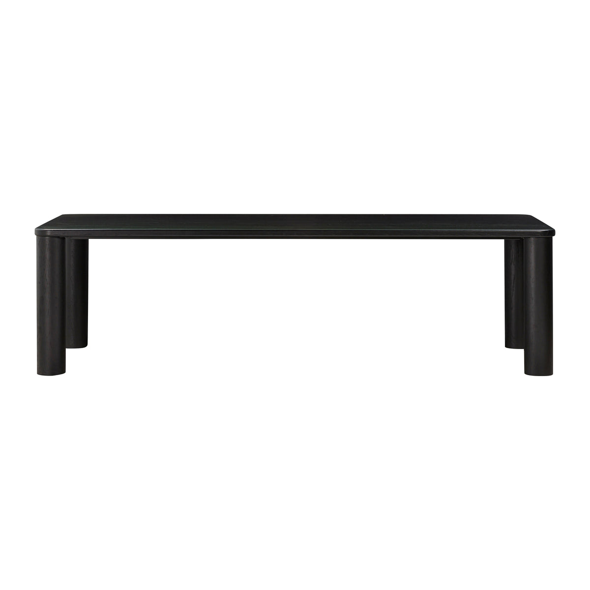 Akola 106" Oak Rectangular Dining Table in Black by TOV Furniture – photo 3 of 10