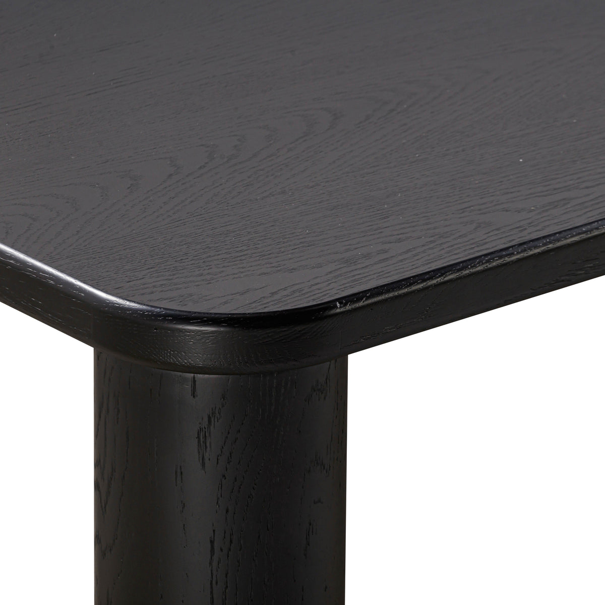 Akola 106" Oak Rectangular Dining Table in Black by TOV Furniture – photo 5 of 10