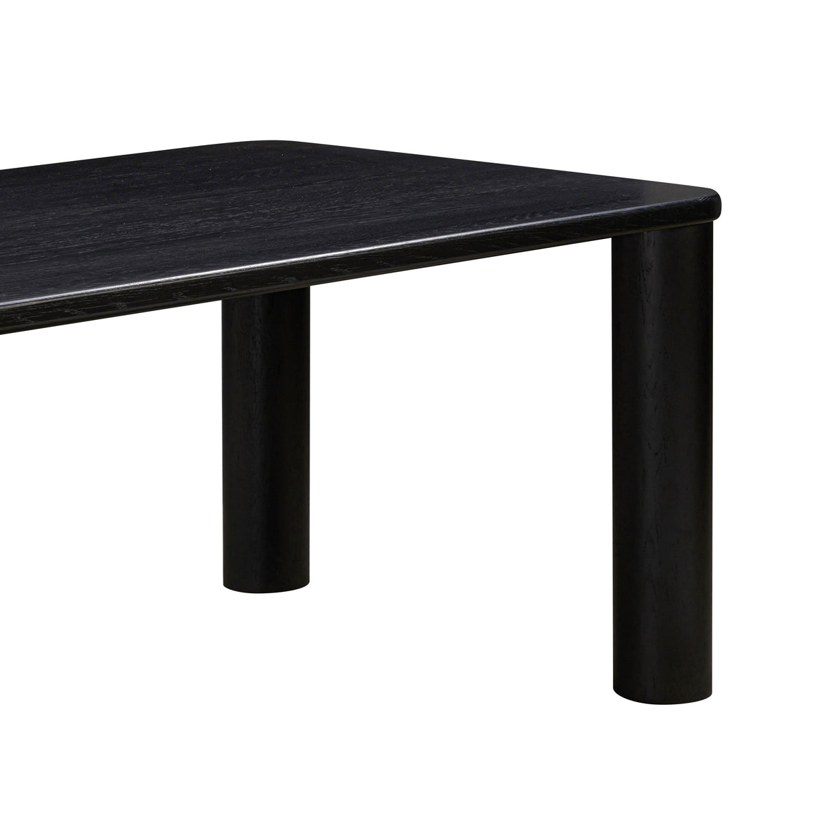 Akola 106" Oak Rectangular Dining Table in Black by TOV Furniture – photo 6 of 10