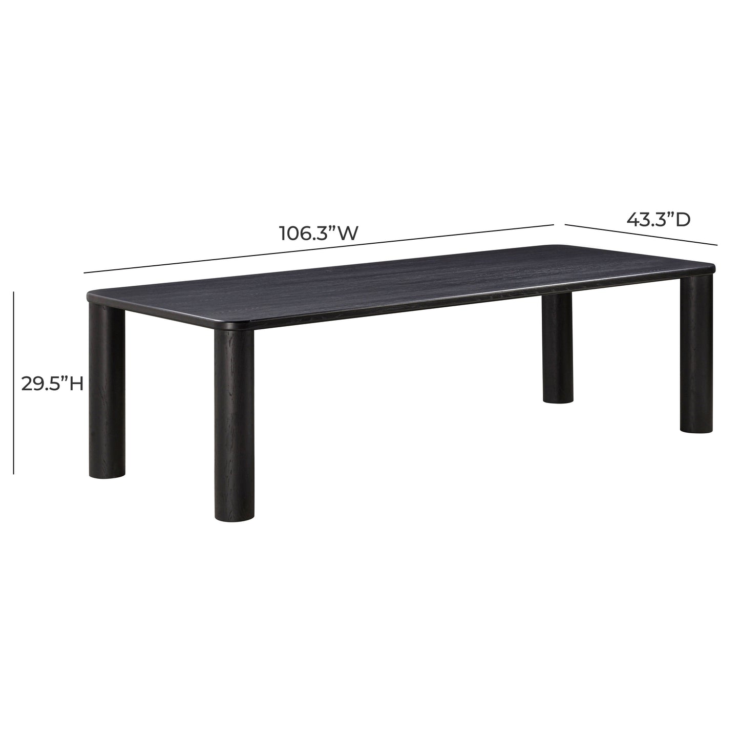 Akola 106 Oak Rectangular Dining Table by TOV D54247
