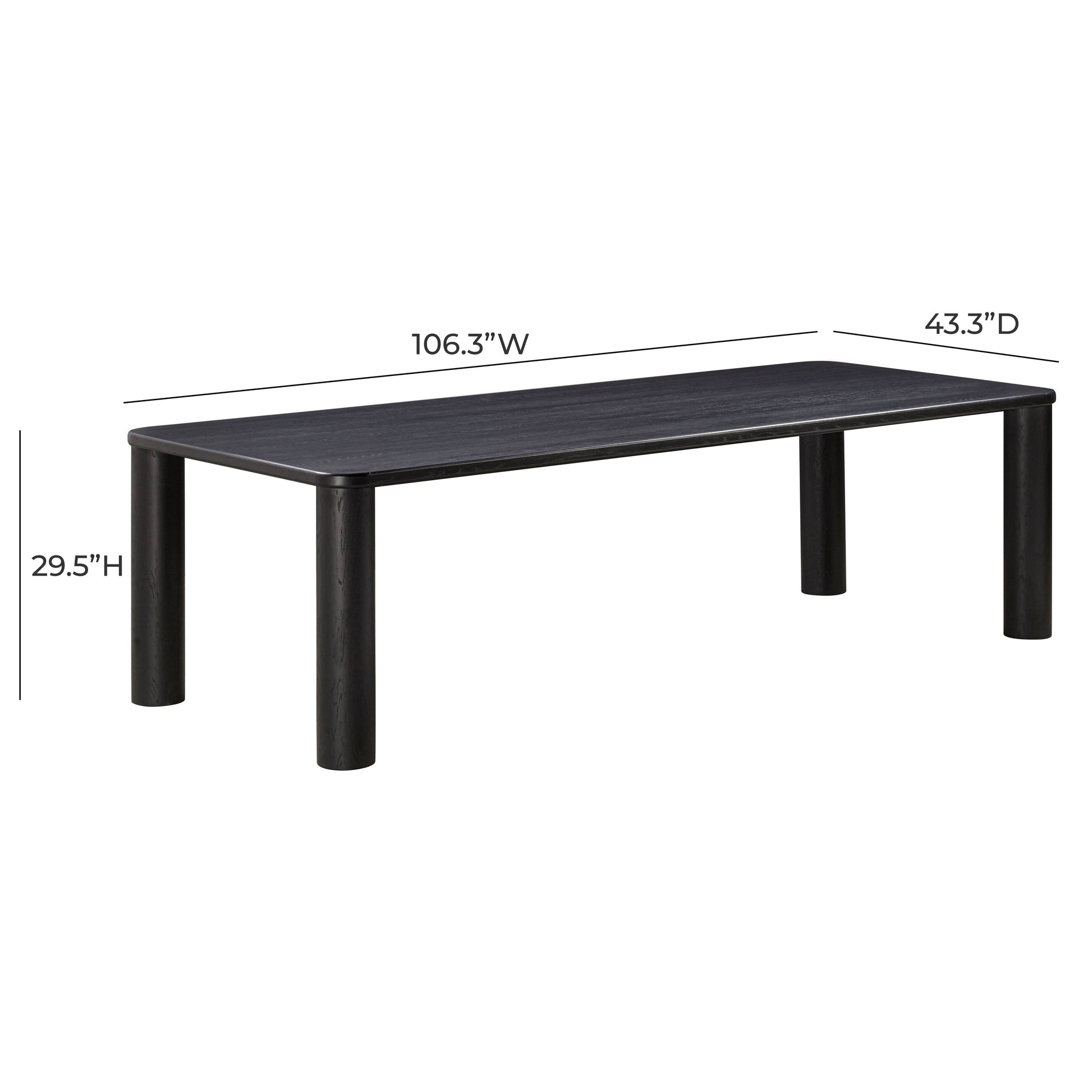 Akola 106 Oak Rectangular Dining Table by TOV D54247