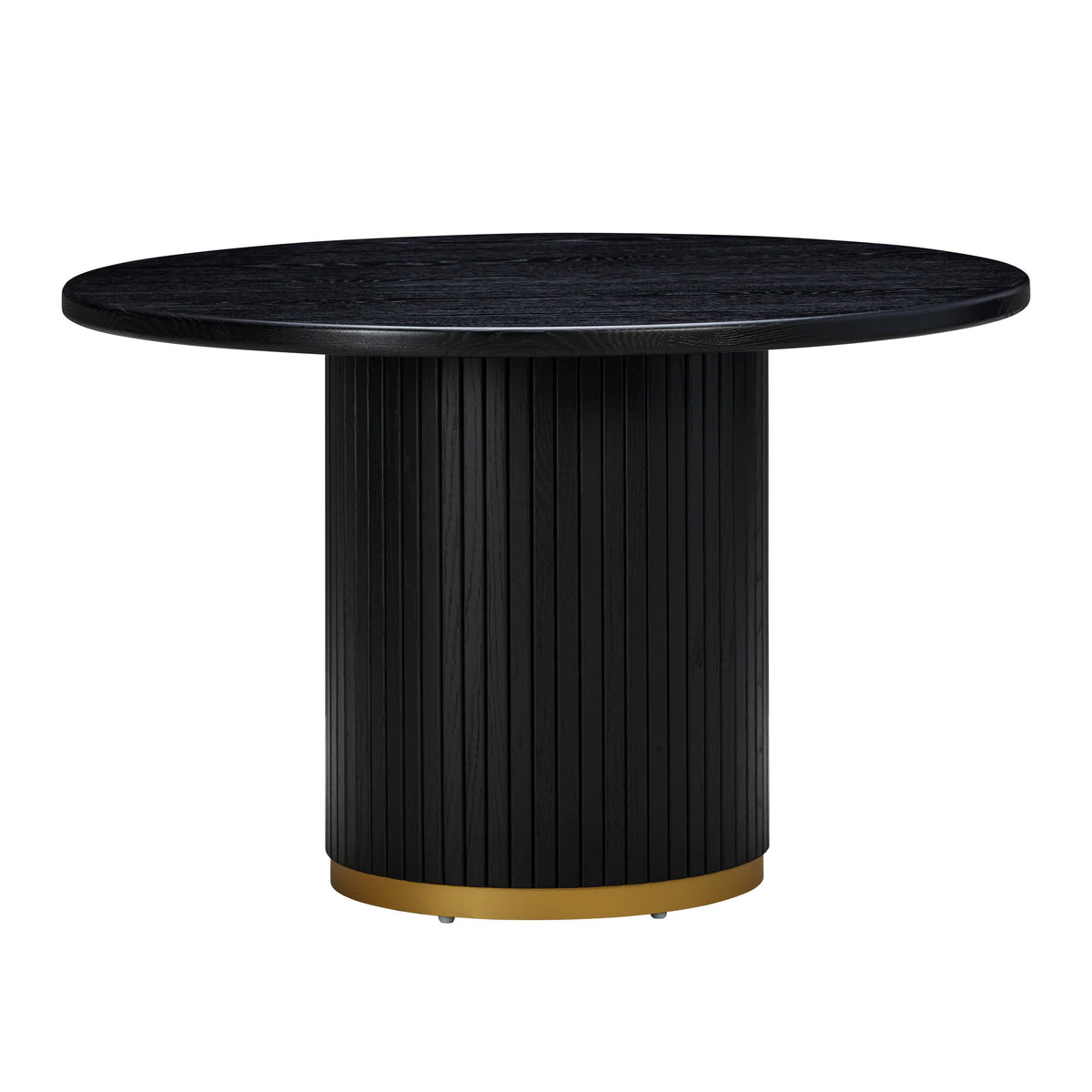 Chelsea Black Oak Round Dining Table by TOV Furniture – photo 1 of 8