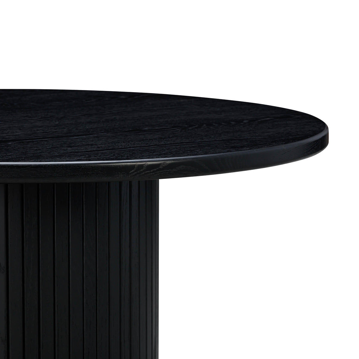 Chelsea Black Oak Round Dining Table by TOV Furniture – photo 5 of 8