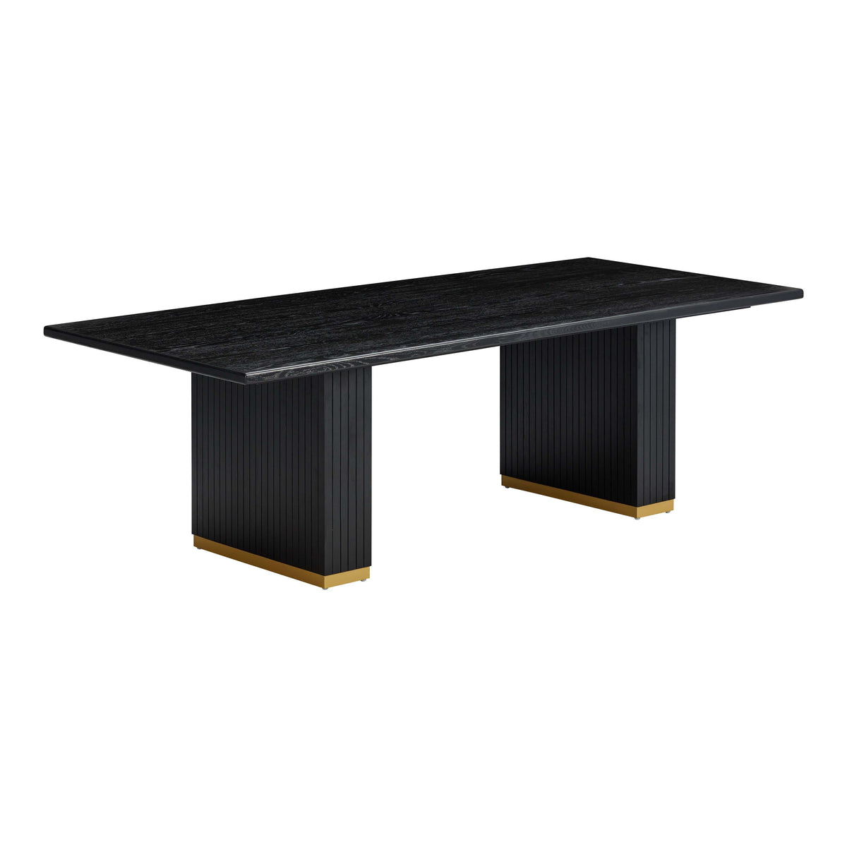 Chelsea Black Oak Rectangular Dining Table by TOV Furniture – photo 1 of 9