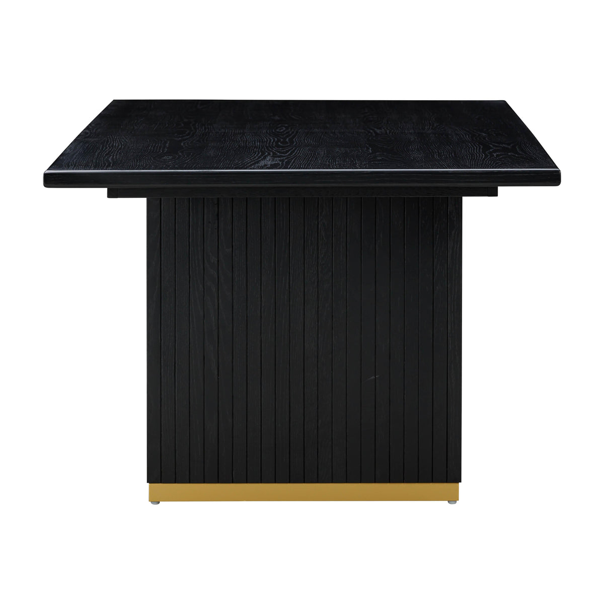 Chelsea Black Oak Rectangular Dining Table by TOV Furniture – photo 4 of 9