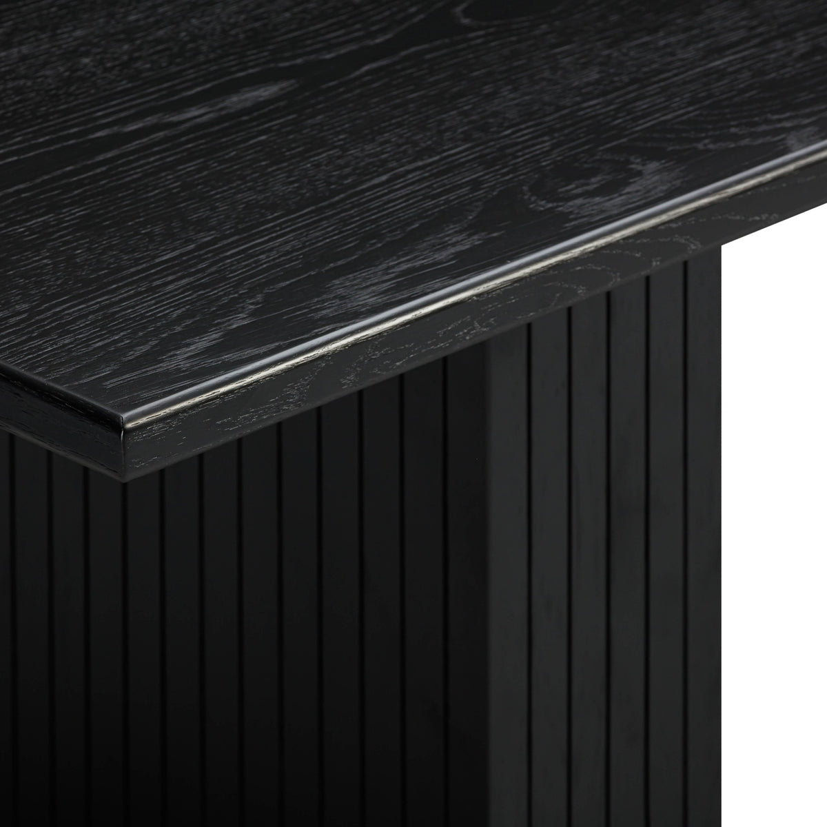 Chelsea Black Oak Rectangular Dining Table by TOV Furniture – photo 6 of 9