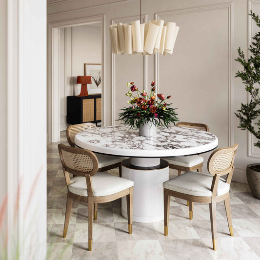 Cosette Natural Performance Linen Dining Chair by TOV Furniture – photo 2 of 7
