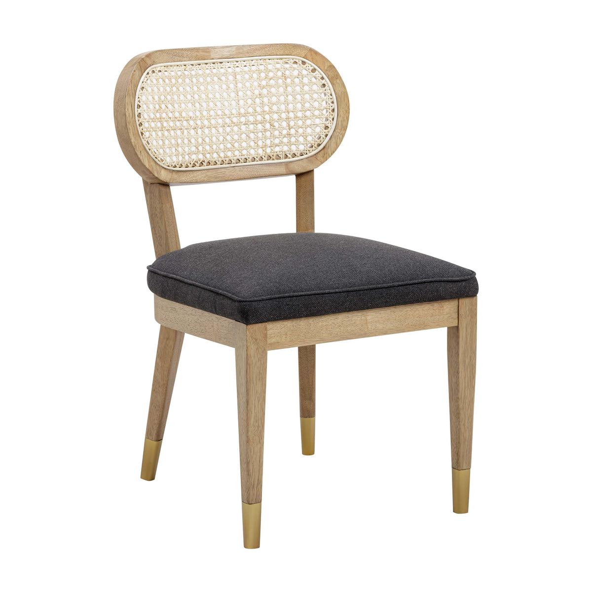 Cosette Black Performance Linen Dining Chair by TOV Furniture – photo 1 of 7