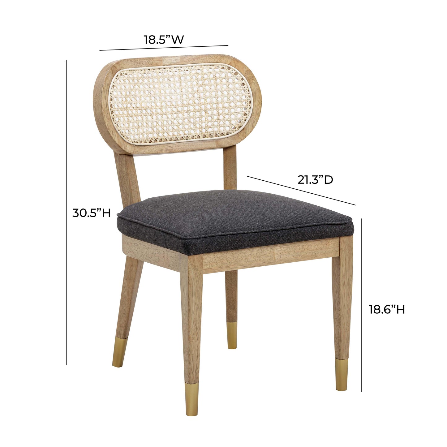 Cosette Performance Linen Dining Chair by TOV D54266