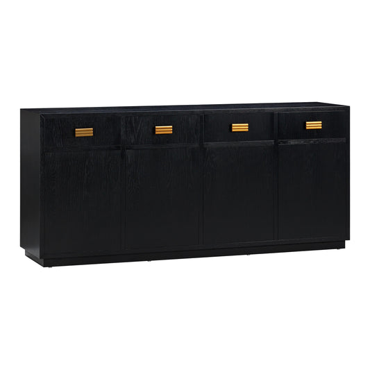 Aria 75" Oak Buffet Black by Tov Furniture