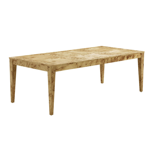Brandyss 90 Natural Burl Rectangular Dining Table by TOV D54287