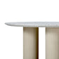 Parcino 47 Terrazzo Concrete Indoor Outdoor Round Dining Table by TOV D54289