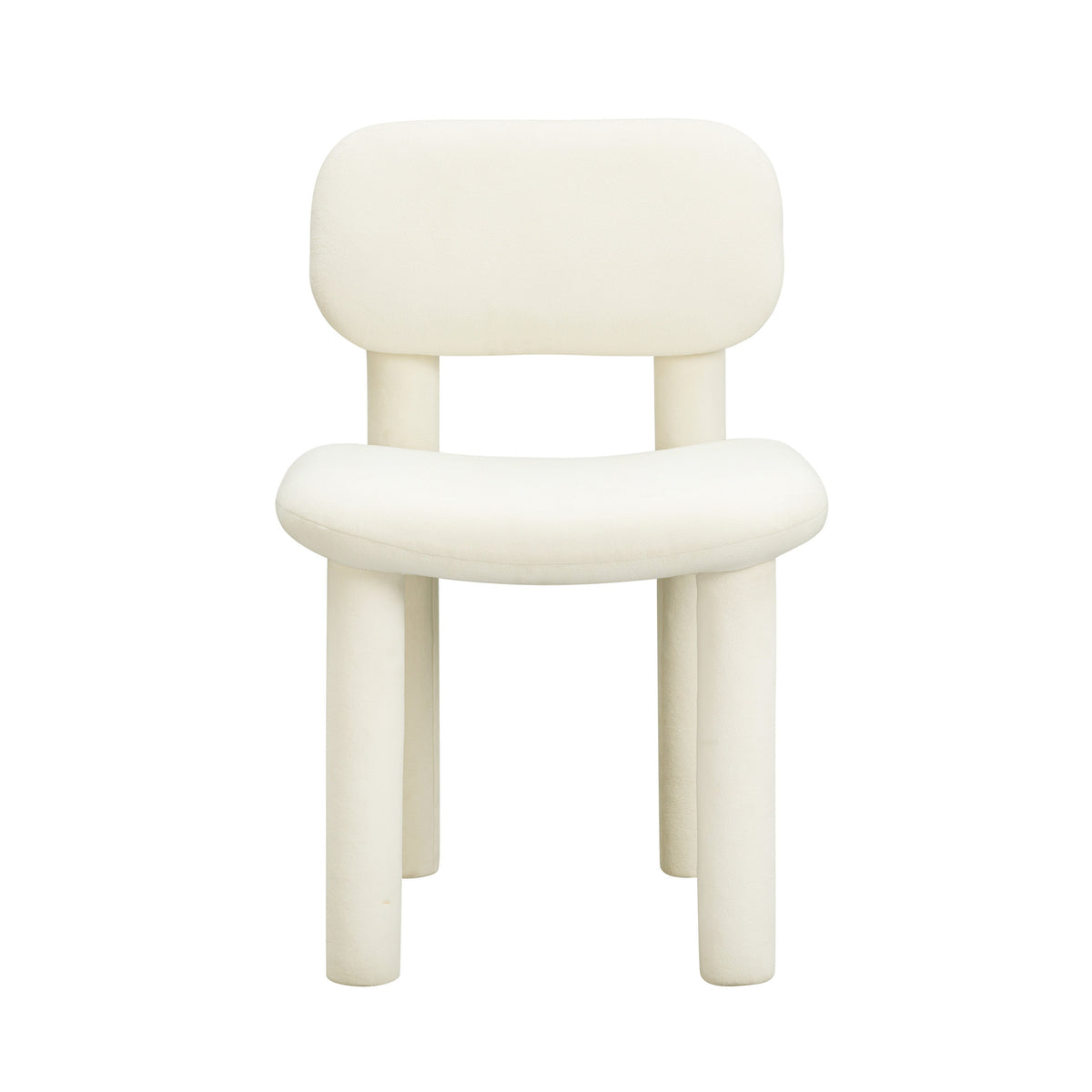Elise Ivory White Performance Velvet Dining Chair by TOV Furniture – photo 3 of 6