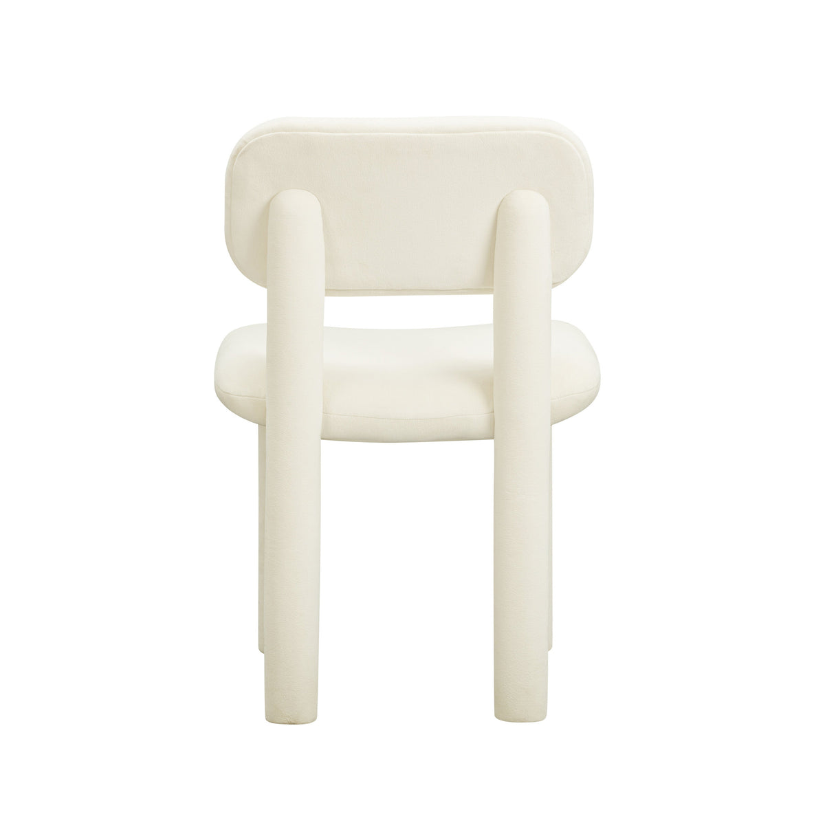 Elise Ivory White Performance Velvet Dining Chair by TOV Furniture – photo 4 of 6