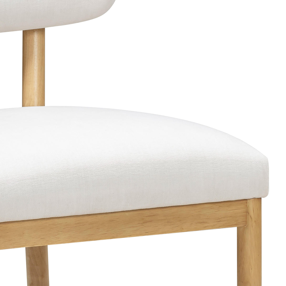 Bobbie Cream Upcycled Performance Fabric Dining Chair by TOV Furniture – photo 5 of 6