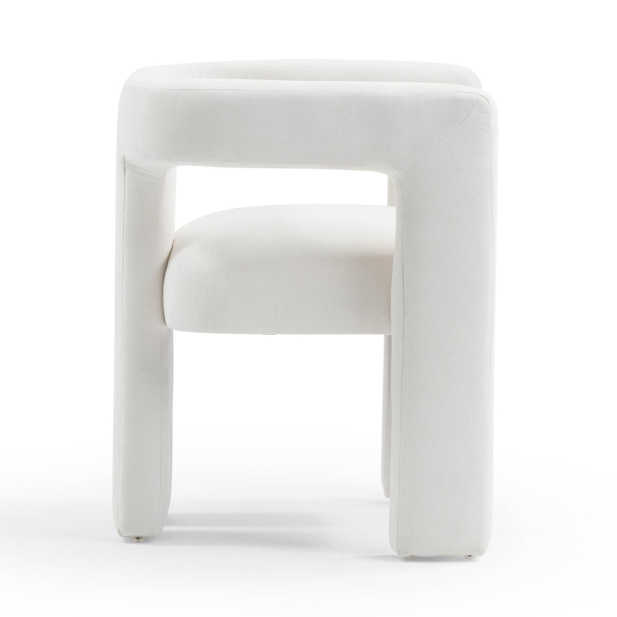 Sloane Bone White Upcycled Performance Fabric Accent Chair by TOV Furniture – photo 4 of 7