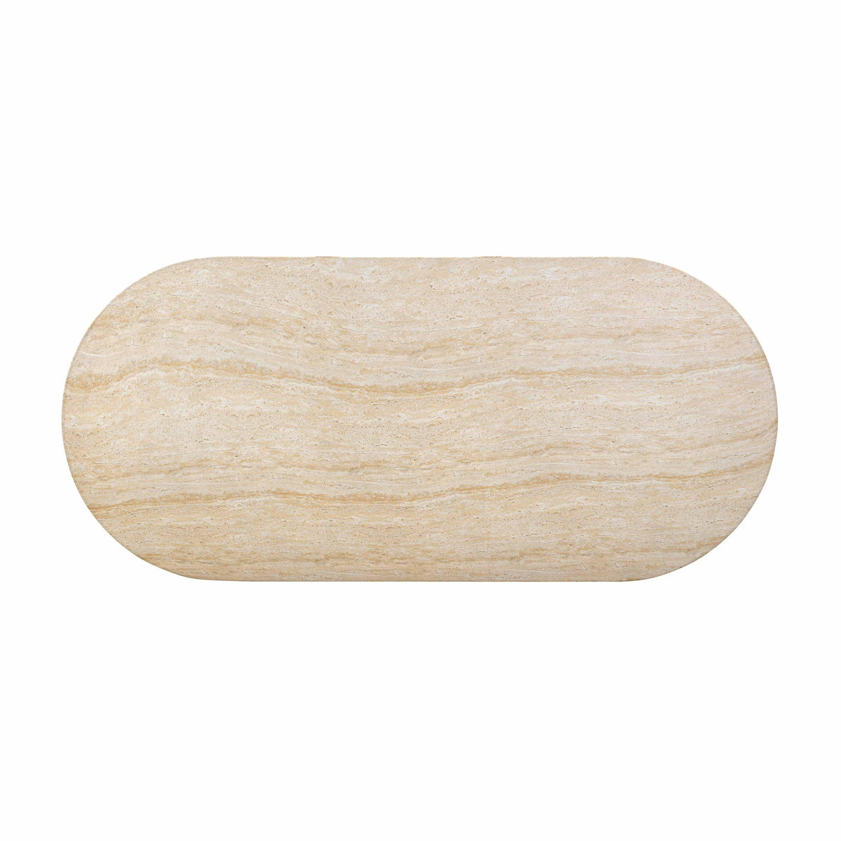 Brut 86" Faux Travertine Pattern Indoor/Outdoor Dining Table by TOV Furniture – photo 5 of 7