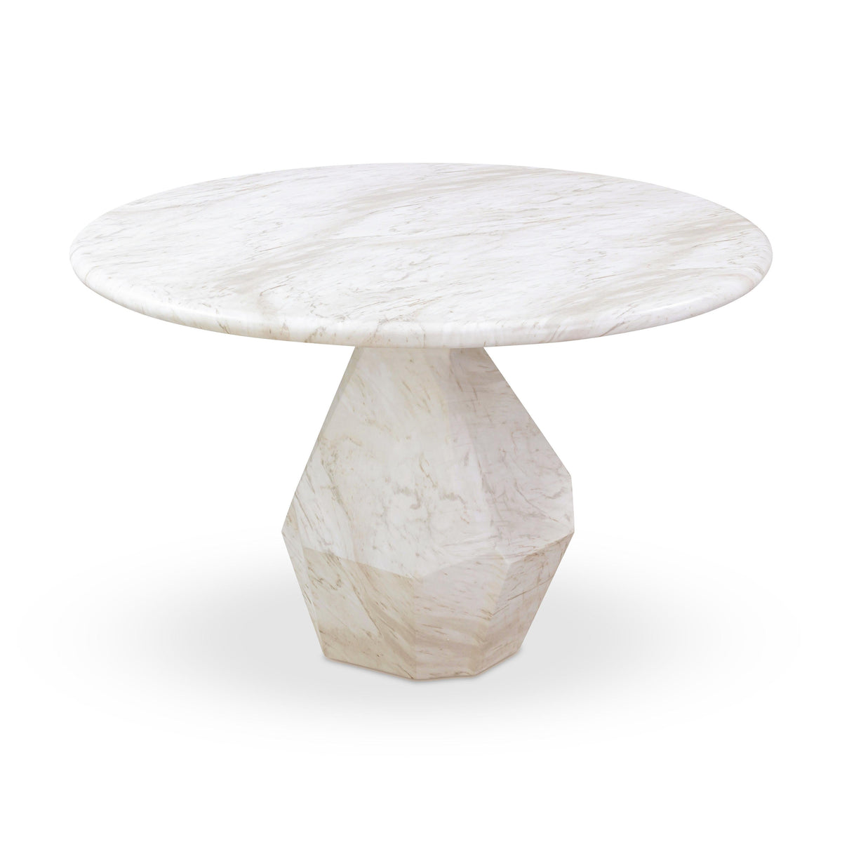 Esme 48" Faux Marble Indoor/Outdoor Round Dining Table by TOV Furniture – photo 4 of 8