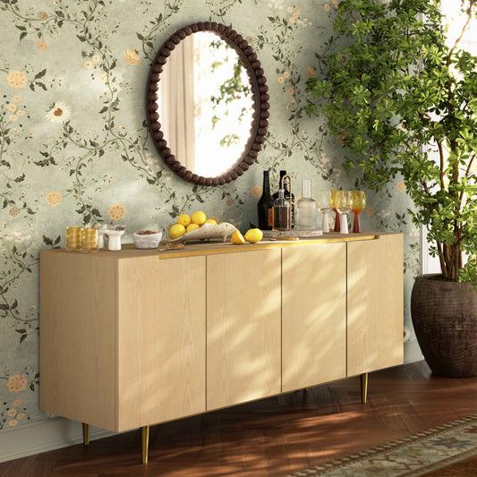 Echo 70" Washed Natural Ash Sideboard by TOV Furniture – photo 2 of 10