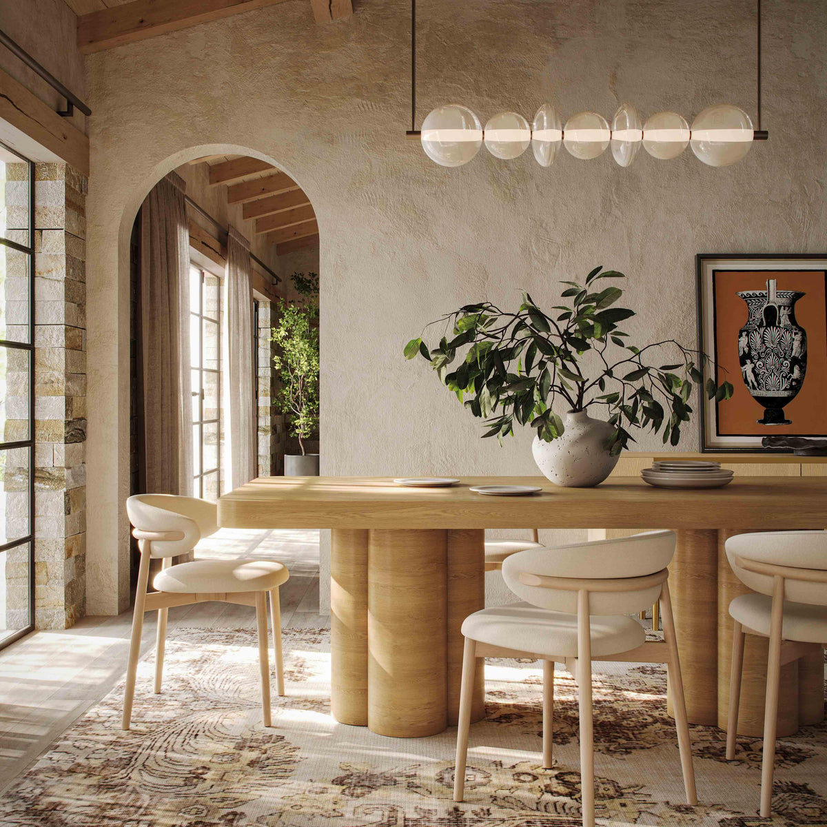 Bambi Natural Ash Dining Table by TOV Furniture – photo 2 of 7