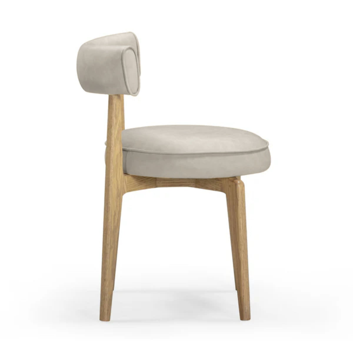 Nikita Taupe Performance Vegan Leather Dining Chair by TOV Furniture – photo 4 of 8