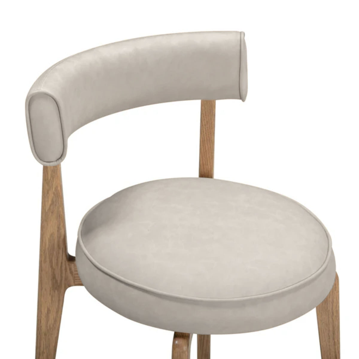 Nikita Taupe Performance Vegan Leather Dining Chair by TOV Furniture – photo 6 of 8
