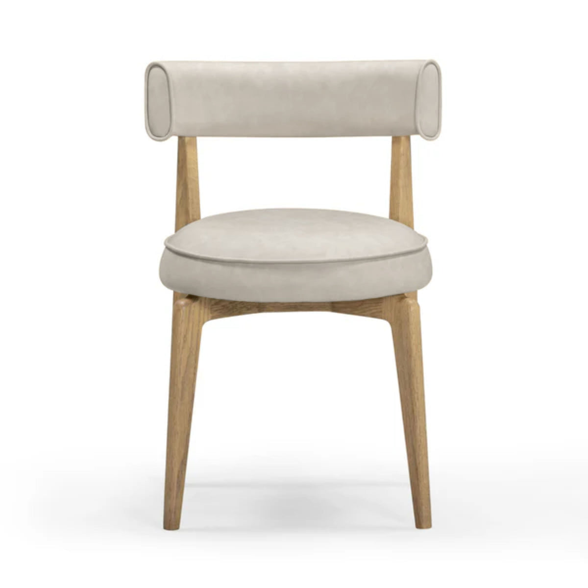 Nikita Taupe Performance Vegan Leather Dining Chair by TOV Furniture – photo 1 of 8