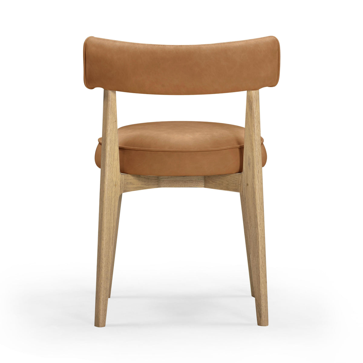 Nikita Saddle Brown Performance Vegan Leather Dining Chair by TOV Furniture – photo 5 of 8