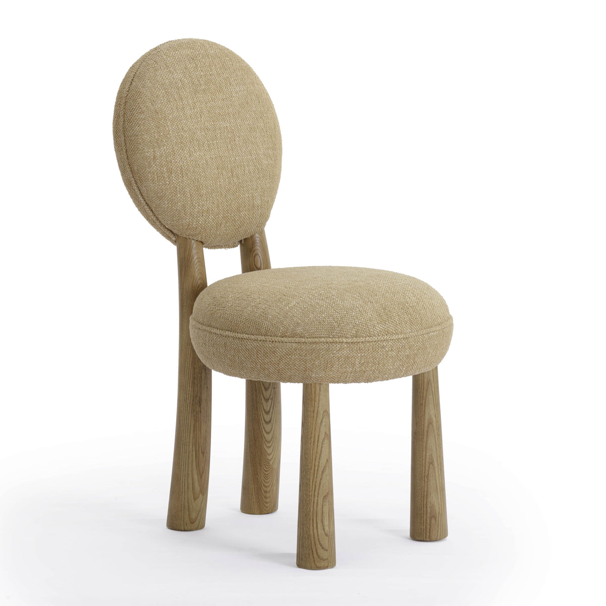 Sulley Honey Tan Performance Basketweave Fabric Dining Chair by TOV Furniture – photo 1 of 8