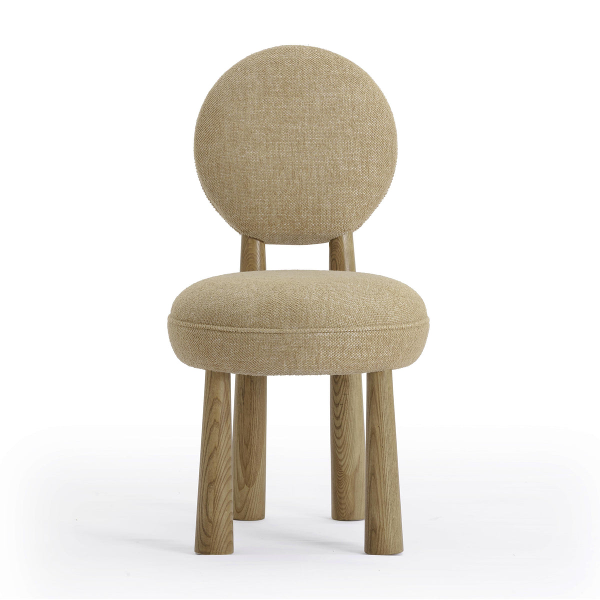 Sulley Honey Tan Performance Basketweave Fabric Dining Chair by TOV Furniture – photo 3 of 8