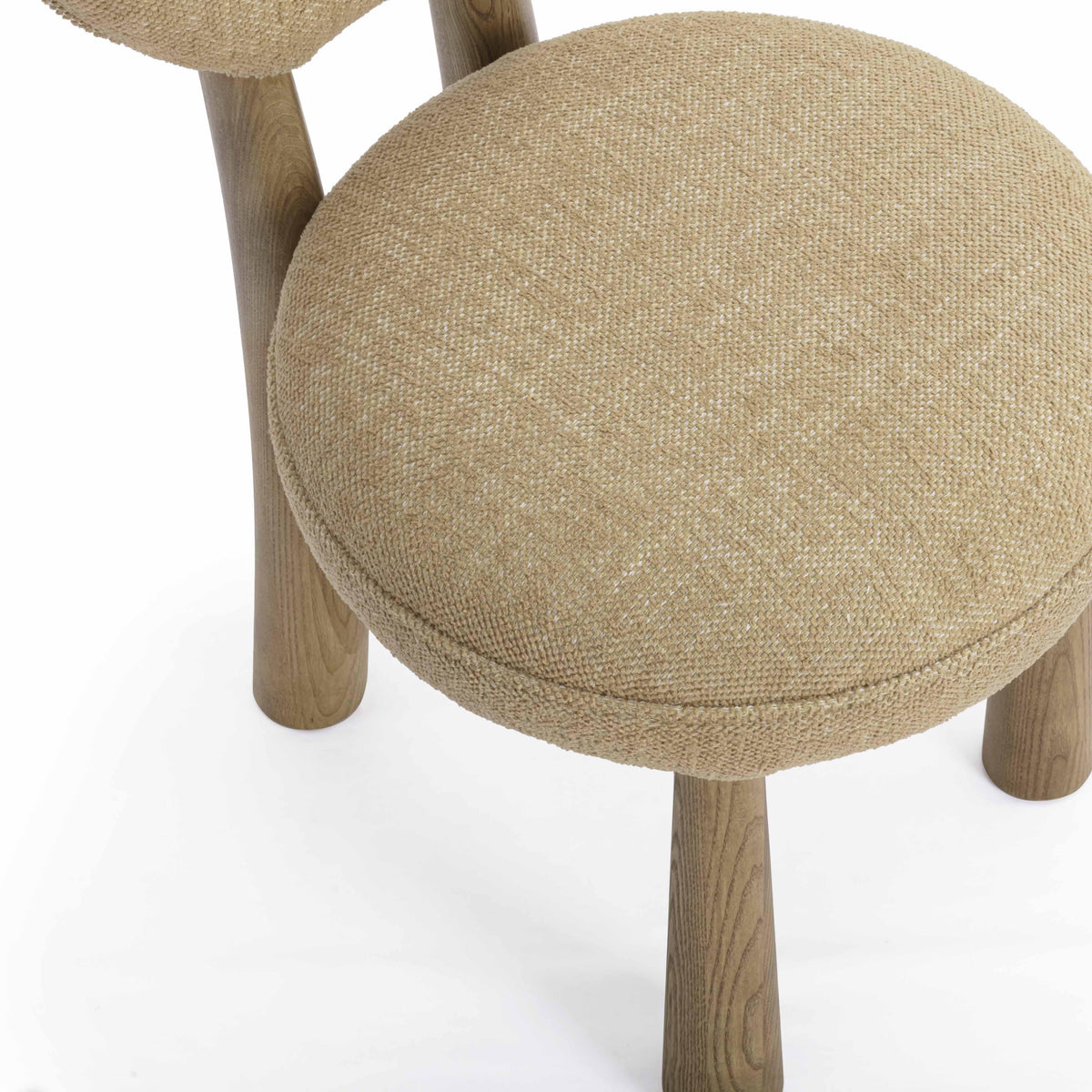 Sulley Honey Tan Performance Basketweave Fabric Dining Chair by TOV Furniture – photo 6 of 8