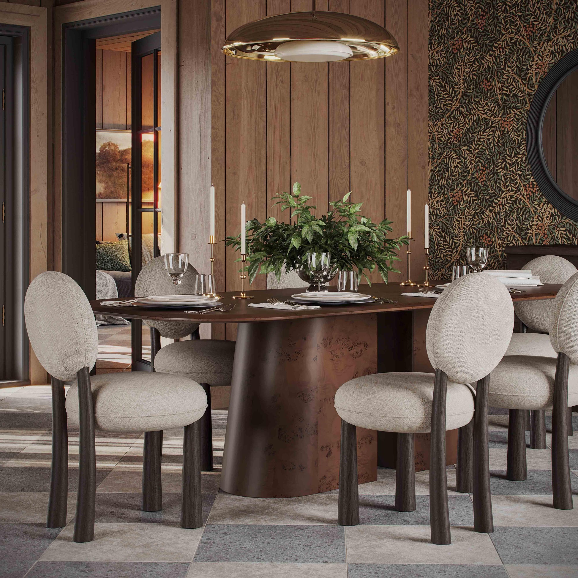 Sulley Cream Performance Chenille Dining Chair Cream by Tov Furniture