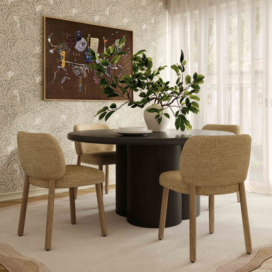 Foxy Honey Performance Textured Fabric Dining Chair by TOV Furniture – photo 2 of 7